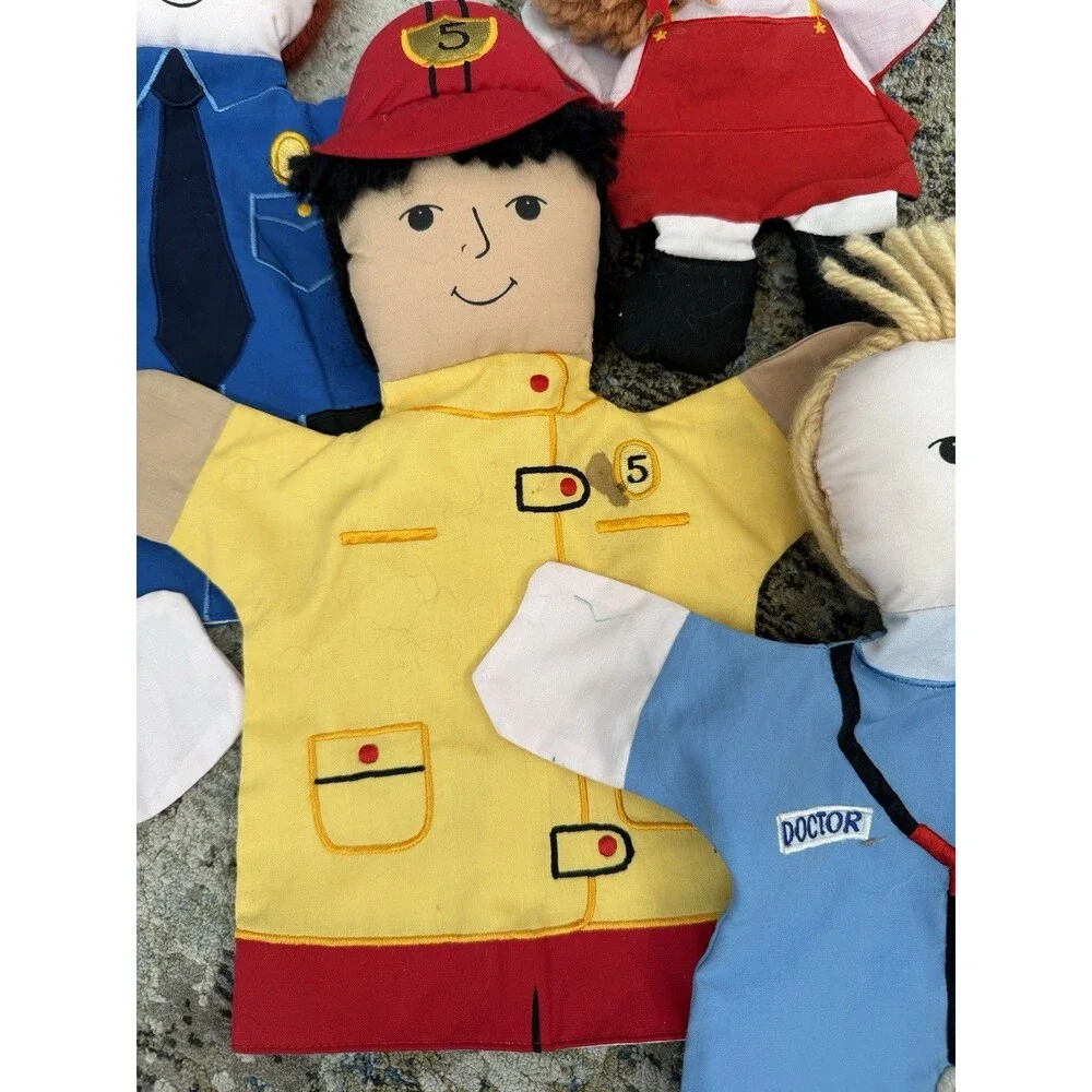 Rosalina hand puppet handy community helpers lot of 6 doctor fireman policeman